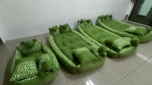 ที่นอนหัวตูตาขนาด 3 ฟูตา 100 \* 160 ซม. หนานูมนอนสบาย ด้านในใยสังเคราะห์