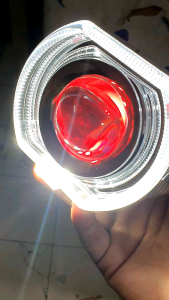 Lampu Biled Ala Ala New Projie Biled 45 Inch  Cahaya Laser Cut Off Jauh Dekat 30watt Plus Devil Full Alumunium Waterproof