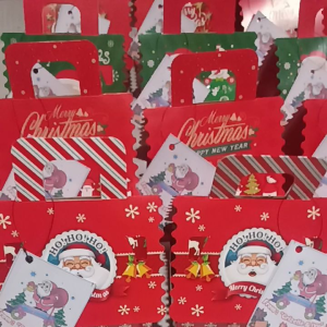 (Dapat 10 paket Snack goodie bag) Paket Snack Goodie tema Natal