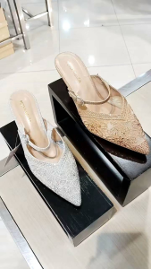 PETER KEIZA‼️ sandal selop pesta wanita hak 7cm mewah