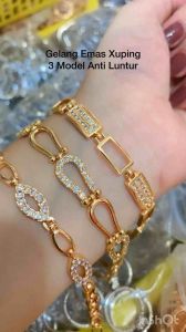 GELANG EMAS GHIA 3 MODEL GELANG TITANIUM DEWASA ANTI LUNTUR