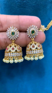 Ruby and Emerald Indian Choker Set (WJ-165)