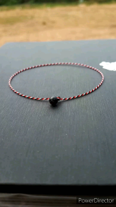 Gelang batu tridatu satu layer tipis original premium