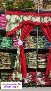 glamour double panel curtain christmas design 1.6m lapad x 6ft haba/ christmas window curtain/ christmas home decor kurtina