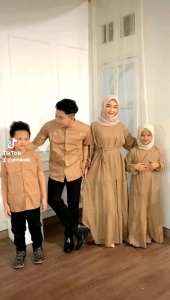 GAMIS BROKAT FULL FURING | SET PAKAIN KELUARGA GAMIS COUPLE