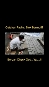 Cetakan Paving Blok Bermotif