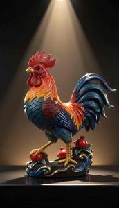 feng shui Auspicious Rooster for Wealth and Prosperity