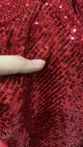 Vải Kim sa cao cấp màu Đỏ đô (khổ1m5)mềm rũ co dãn_may đầm váy dạ hộiáo dàiáo kiểucvsét thiết kế...thời trang