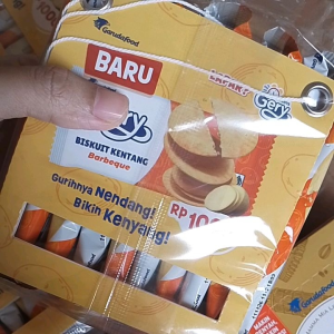 Biskuit Gery kentang rasa BBQ 1 pack isi 10 bungkus