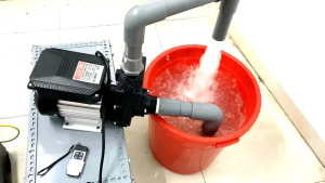 máy bơm không chổi than 48/72v 1000w 15m3/h đẩy cao 25m có điều khiển tốc độ từ xa