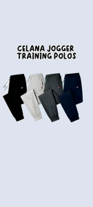 [[PROMO DADAKAN 3PCS]]Celana panjang jogger traning bahan babytery