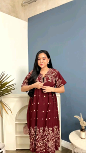 Daster Chibi Terbaru dengan Resleting Depan Bususi & Bahan Rayon Adem