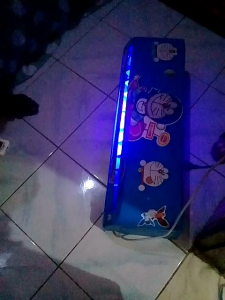 kipas angin model ac karakter remot led