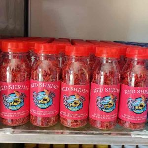 Udang Kering RED Kemasan Botol 100ml Pakan Ikan Channa