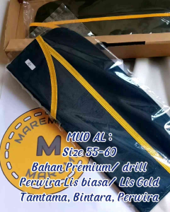 LIS GOLD (MAS) Bivak Mud Perwira TNI / Atribut Dinas Militer / Peci Dinas Militer / Topi Mud TNI AD AL AU / Pama / Pamen / Pati