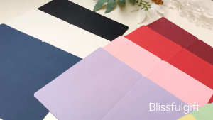 50pcs Thick Vintage Blank Greeting Card DIY Kraft Paper Folded Card for Handmade Birthday Gift Card