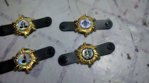 ring kacu Pramuka matahari fiberglass hologram umum pengikat kacu hologram emas terbaru/pembina/sma/smp/sd/penggalang/penegak kombinasi kalep dan tali