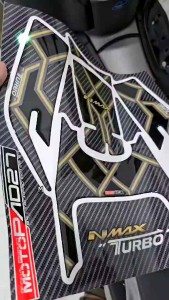 Tankpad Nmax Turbo 2024 & Deckpad Nmax Turbo Neo: Bahan Resin Carbon Timbul Kualitas Premium