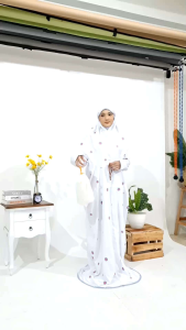 Mukena Terusan dewasa Sahara mukena Lajuran mukena langsungan Rukuh bordir