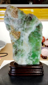 Natural High Grade Fluorite Crystal Slice Ornament FL15