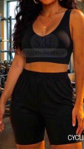 Premium Seamless Cycling Inner Shorts for Women - Black Breathable Fabric Anti-Chafing Ultra-Breathable Seamless Fit Versatile Wear