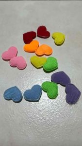 50 pcs felt or foil Star Padded Appliques mix colors size 25 mm for crafts