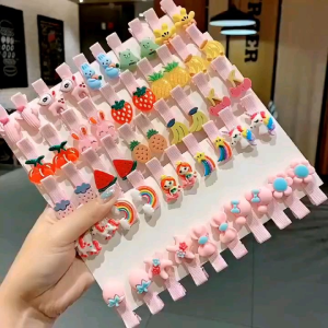 Jepit Rambut Anak Perempuan Lucu Motif 3D (Isi 10 Pcs)