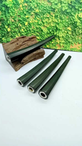 Once pipa cangklong kayu kelor hitam model segi delapan R86