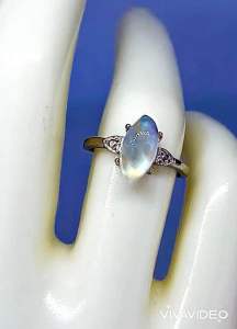 NATURAL MOONSTONE RINGS S925. (Stone for manifestation)