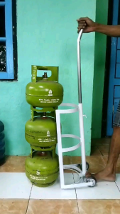 TANPA D ANGAKAT TROLI GAS 3KG/DORONGAN GAS 3KG/RODA GAS
