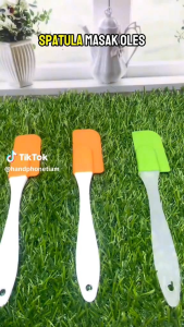 Spatula Silicone Oles Pengaduk Adonan Kue Anti Lengket Tahan Panas