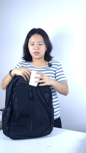 Stylish & Functional Black/Blue/Gray Backpack – Waterproof USB-Charging Ergonomic & Travel-Friendly | V6039