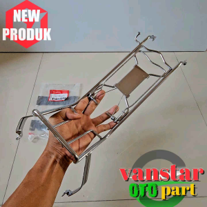 BAGASI TENGAH HONDA ASTREA PRIMA RAK JEPIT HONDA PRIMA WARNA CHROME