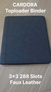 Cardora Premium Toploader Trading Card Binder | Faux Leather |