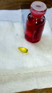 Batu cincin delima tetes kemuning oril plus minyak