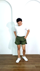 Rds/ Celana Running pendek Sport olahraga warna hijau army