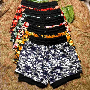 FEMELS-SPORTS SHORTS WITH INNER LINING STRETCHABLE COTTON SPANDEX FABRIC (FREE SIZE)