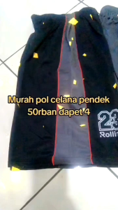 4 pcs Celana Kolor Jumbo Pria Lotto Santai Polos