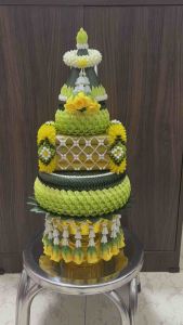 พานธูปเทียนแพ เทียนแพเบอร์ 1 พร้อมกรวยมาลัย เลือกสีได้ ทักแชทเลยจ้า