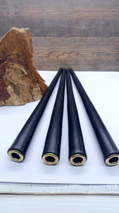 Model Pipa Lancip 20cm Kayu Kelor Hitam Tenggelam A104