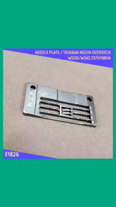 NEEDLE PLATE / PIRINGAN / TATABAN MESIN JAHIT KAM OVERDECK W500 KEPALA BESAR MISO-257018B56