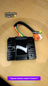 Kiprok Kaisar Kabel 5 Soket 2 (58K) Sparepart Roda3