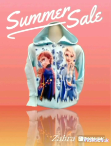 Terbaru Jaket Anak PEREMPUAN FROZEN ELSA BIRU | Kids Jacket BAHAN TEBAL
