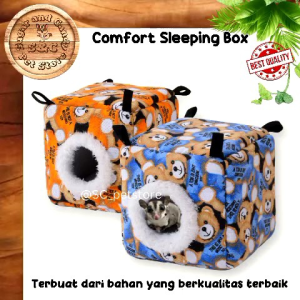 sleeping pouch tempat tidur dan mainan hewan sugar glider hamster tupai chinchilla landak mini