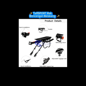 TaffSPORT Rak Boncengan Belakang Sepeda Rear Rack Quick Mount - RCK-103