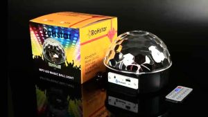 【COD & Ready 】 Rohstar Stage lamp Disco laser party home stage music speaker USB Crystal Magic Ball LED Music DJ KTV magic LED Magic Ball Light MP3 USB Bluetooth LED Disco Ball Rotating Magic Bulb.