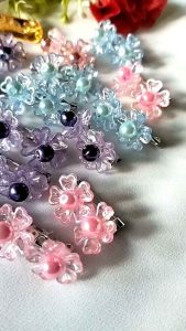 Hijabnur1 - Bros Bunga - Pin Hijab - Bros Mutiara Handmade