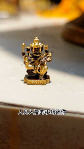迷你大富豪四面佛😍😍,龙婆pong加持开光,Wat Jaeng 佛历2566,男女皆可佩戴,四面佛神被稱作有必求應」佛,有四尊佛面