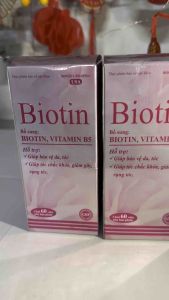 Viên uống biotin + vitamin b5 hỗ trợ mọc tóc chăm sóc da và móng chắc khoẻ