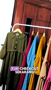 GAMIS ANAK ALIZAN KANCING DEPAN 2-11thn model terbaru cringkle airflow adem anti kusut tanfa hijab